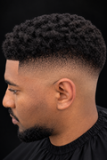High Drop Bald Fade | Curly Top